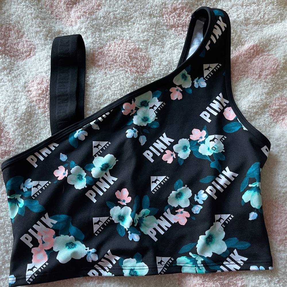 Victoria’s Secret PINK Ultimate sports bra in Black Spring Floral Print size m